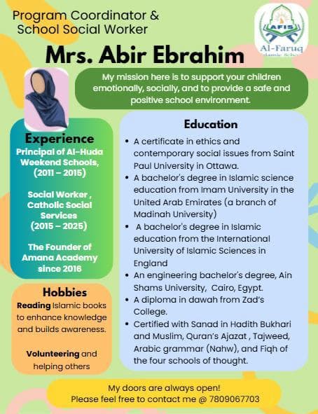Poster of Mrs. Abir Ebrahim